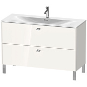 Duravit Brioso Тумба напольная под раковину, 68,5x122xh47,9 cм, цвет White High Gloss BR451402222