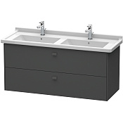 Duravit Brioso Тумба под раковину 122x46,9хh56,3 cм, цвет графит матовый 49 (для 033213) BR414404949