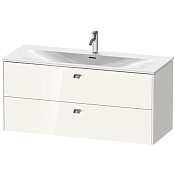 Duravit Brioso Тумба подвесная под раковину 55,5x122xh47,9 cм, цвет White High Gloss BR431402222