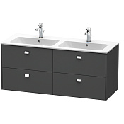 Duravit Brioso Тумба подвесная под раковину 129x47,9хh55,3 cм, цвет графит матовый BR410601049