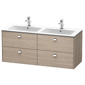 Duravit Brioso Тумба подвесная под раковину 129x47,9хh55,3 cм, цвет сосна серебристая BR410601031