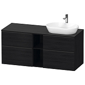 Duravit D-Neo Тумбочка подвесная, 64,4x140xh55 см, цвет Black Oak DE4970R1616