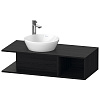 Duravit D-Neo Тумбочка подвесная компакт, 26x100xh48 cм, цвет Black Oak DE491901616