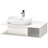 Duravit D-Neo Тумбочка подвесная компакт, 26x100xh55 см, цвет белый высокогл. DE492902222