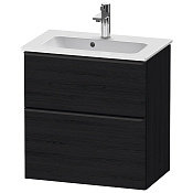 Duravit D-Neo Тумбочка подвесная, Compact 62,5x61xh37,2 см, цвет Black Oak DE436801616