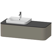 Duravit Happy D.2 Plus Столешница 16x130xh55 cм, для тумбы, цвет graphite supermat HP031KL8080