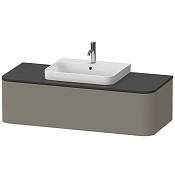 Duravit Happy D.2 Plus Столешница 16x130xh55 cм, для тумбы, цвет graphite supermatt HP031KM8080