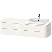 Duravit Happy D.2 Plus Столешница 16x130xh55 cм, для тумбы, SX, цвет белый глянцевый HP031HL2222