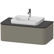 Duravit Happy D.2 Plus Тумба подвесная 35,4x100xh48 cм, цвет stone grey satin matt HP493109292