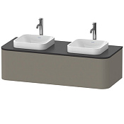 Duravit Happy D.2 Plus Тумба подвесная 35,4x130xh55 cм, цвет stone grey satin matt HP4943B9292