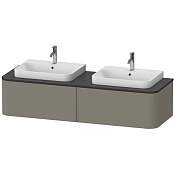 Duravit Happy D.2 Plus Тумба подвесная 354x160xh55 cм, цвет stone grey satin matt HP4946B9292