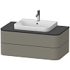 Duravit Happy D.2 Plus Тумба подвесная 40,8x100xh55 cм, цвет stone grey satin matt HP496109292