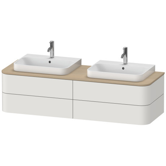 Duravit Happy D.2 Plus Тумба подвесная 408x160xh55 cм, цвет nordic white satin matt HP4974B3939