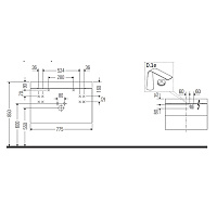 Duravit Happy D.2 Plus Тумба подвесная с умывальником, цвет белый глянц. HP4347O2222
