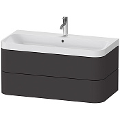 Duravit Happy D.2 Plus Тумба подвесная с умыв. 97,5х49хh46,8 см, цвет Графит супермат HP4348O8080