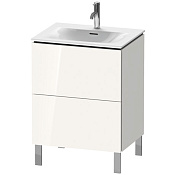 Duravit L-Cube Тумба напольная под раковину, 70,4x62xh48,1 cм, цвет White High Gloss LC659502222