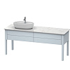 Duravit Luv База напольная, 74,3x178,8xh57,2 cм, цвет светло-голубой шелков.-мат. LU9563L9797