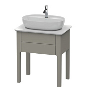 Duravit Luv База напольная, 74,3x68,8xh45 см, цвет каменно-серый шелков.-мат. LU956009292