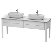 Duravit Luv Консоль из кварцевого камня с 2мя вырезами, 20x178,8xh59,5 cм, цвет белый LU9467B1717