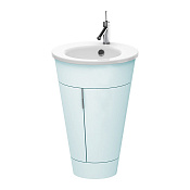 Duravit Starck 1 Тумба напольная 60x56xh82,5 см, 1 полка, цвет light blue satin matt S1952009797