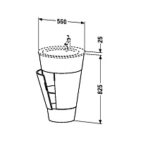 Duravit Starck 1 Тумба напольная 60x56xh82,5 см, с 2мя дверцами, 1 полка, цвет macassar S1952002424