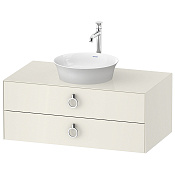 Duravit White Tulip Тумбочка подвесная, 40,8x100xh55 см, цвет Nordic White HighGloss WT49910H4H4