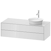 Duravit White Tulip Тумбочка подвесная, 40,8x130xh55 см, цвет белый высокогл. WT4987R8585