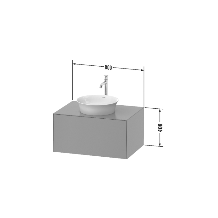 Duravit White Tulip Тумбочка подвесная, 40,8x80xh55 см, цвет белый высокогл. WT497508585