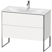 Duravit XSquare Тумба напольная под раковину, 59,2x101xh47,8 cм, цвет White High Gloss XS452502222