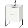 Duravit XSquare Тумба напольная под раковину, 59,2x61xh47,8 cм, цвет White High Gloss XS452202222