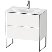 Duravit XSquare Тумба напольная под раковину, 59,2x81xh47,8 cм, цвет White High Gloss XS452402222