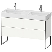 Duravit XSquare Тумба напольная под раковину, 73,1x118,4xh46 cм, цвет White High Gloss XS445602222