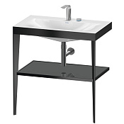 Duravit XViu Консоль напольная, 85x80xh48 cм, цвет black matt/flannel grey high XV4715EB289