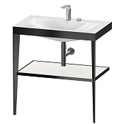 Duravit XViu Консоль напольная, 85x80xh48 cм, цвет black matt/white high gloss lacquer XV4715EB285