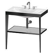 Duravit XViu Консоль напольная, 85x80xh48 cм, цвет black matt/crome XV4715TB210