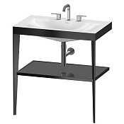 Duravit XViu Консоль напольная, 85x80xh48 cм, цвет black matt/flannel grey high XV4715TB289