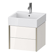 Duravit XViu Тумба подвесная 39,7x48,4xh45,4 cм, цвет белый глянцевый/champagne XV43330B122