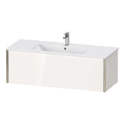 Duravit XViu Тумба подвесная 40x121xh48 cм, для раковины, цвет белый глянцевый/champagne XV40280B122