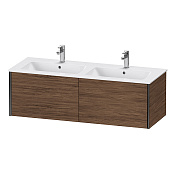 Duravit XViu Тумба подвесная 40x128xh48 cм, цвет черный матовый XV40290B221