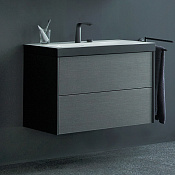 Duravit XViu Тумба подвесная 50,3x80xh48 cм, цвет dark brushed oak/чёрный матовый XV4615EB272P