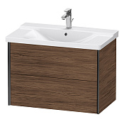 Duravit XViu Тумба подвесная 56,5x81xh46,9 cм, для раковины #233285, цвет черный матовый XV41160B221