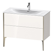 Duravit XViu Тумба подвесная 59,1x101xh48 cм, для раковины #234410, цвет белый глянцевый XV43030B122