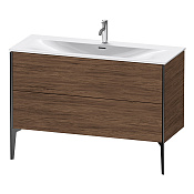 Duravit XViu Тумба подвесная 59,1x121xh48 cм, для раковины #234412, цвет черный матовый XV43040B221