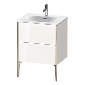 Duravit XViu Тумба подвесная 59,1x61xh48 cм, для раковины #234463, цвет белый глянцевый XV43000B122