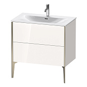 Duravit XViu Тумба подвесная 59,1x81xh48 cм, для раковины #234483, цвет белый глянцевый XV43020B122