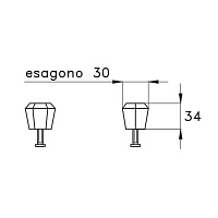 Stella Eccelsa Мебельная ручка 1084/33, цвет золото EC 10022 AU00