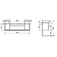 Тумба для комплекта Laufen Palace 4.0135.4.075.475.1