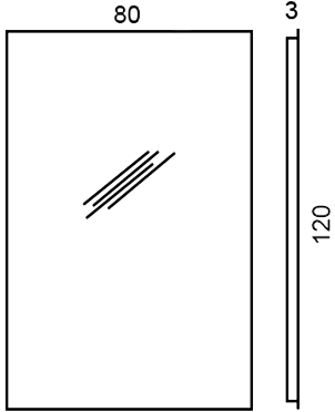 Зеркало Colombo Design Gallery  120x80 B2015