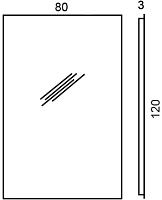 Зеркало Colombo Design Gallery  120x80 B2015
