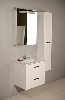 Roca Victoria Nord Зеркальный шкаф 60х81 см, с подсветкой, лев., без выключателя, цвет: белый глянец ZRU9000029